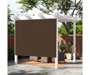 SUNNY GUARD Copertura ombreggiante per pergola, 95% da 3 x 3 m, in tessuto con occhielli rinforzati, protezione per la privacy, per esterni, patio, giardino, baldacchino, marrone