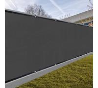 SUNNY GUARD Recinzione per balcone, 2,4 m x 15,2 m, colore carbone, resistente, con occhielli in ottone, per cortile, cortile, patio, giardino e privacy all'aperto.