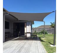 SUNNY GUARD Sun Shade Sail 12x12 Rectangle Charcoal UV Block Sunshade for Backyard Yard Deck Patio Garden Outdoor Activities a