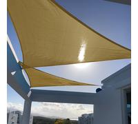 SUNNY GUARD Sun Shade Sail 12'x12'x12' Triangle Sand UV Block Sunshade