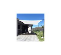 SUNNY GUARD Sun Shade Sail 12'x16' Rectangle Cream UV Block Sunshade f