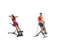 Sunny Health and Fitness Unisex's Station-SF-BH620062 Hyperextension Roman Chair with Dip Station + Upright Row-N-Ride, Versatile Full-Body Workout Squat Assist Trainer, Easy Setup & Foldable