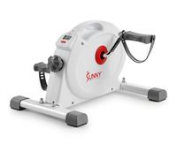 Sunny Health & Fitness (Bianco) Mini pedaliera intelligente da sotto la scrivania, doppia azione, design a basso profilo - SF-B023005WHT