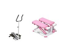 Sunny Health & Fitness Magnetic Underdesk/Standing Portable Ellittical Machine + Exercise Stepping Machine, Portable Mini Stair Stepper for Home, Desk or Office Workouts