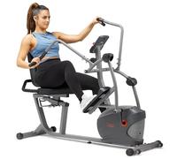 Sunny Health & Fitness Performance Interactive Recumbent Cross Trainer Ellittica Bike con esclusiva app SunnyFit® e connettività Bluetooth intelligente - SF-RBE420035