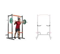 Sunny Health & Fitness Power Zone Strength Rack Power Cage - 455 KG Weight Capacity - SF-XF9925 + Power Rack and Cage Add-on Attachment Accessory