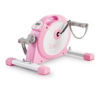 Sunny Health & Fitness (Rosa) Mini pedaliera intelligente da sotto la scrivania, doppia azione, design a basso profilo - P2330
