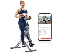 Sunny Health & Fitness Row-N-Ride PRO, macchina combinata per squat a corpo intero con fascia di resistenza opzionale, cardio a corpo intero, connessione all'app SunnyFit - SF-A023053