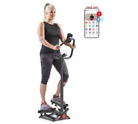 Sunny Health & Fitness Smart Twist Scale Stepper Machine con manubrio, risparmio di spazio, fitness connesso con app SunnyFit - SF-S020027SMART
