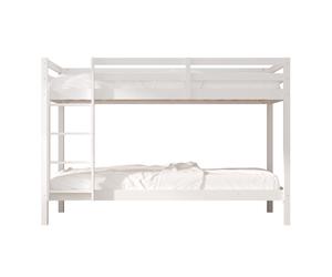 Sunny Jip Letto a Castello Bianco | Per Bambini Senza Materassi - Per 2 Bambini 208 X 97 X 140 Cm / per Materassi di Dimensioni: 90 X 200 Cm