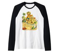 Sunny Kai e la Sua Isola Ohana - Beach Day Sandcastle Fun! Maglia con Maniche Raglan
