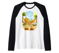 Sunny Kai e la Sua Isola Ohana Good Vibes Only Beach! Maglia con Maniche Raglan