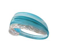 Sunny Ocean Waves - Fasce per capelli da donna, elastiche, antiscivolo, traspiranti, per sport, corsa, atletica, yoga, palestra, tennis
