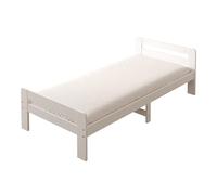 Sunny Olla Letto per bambini, bianco | Letto singolo per bambini - Materasso ibrido 90 x 200 incluso (14 cm, schiuma ibrida, rivestimento in poliestere) | Dimensioni totali: 205,5 x 98 x 61 cm