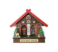 Sunny Rainy Box House Chalet Barometer Thermometer And Hygrometer Home Decoration Wall Hanging Ornaments