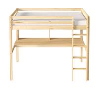 Sunny Sil Letto a Soppalco con Scrivania, Beige | Per Bambini Senza Materasso - Con Scaletta 208 X 100,5 X 172 Cm / per Materasso di Dimensioni: 90 X 200 Cm