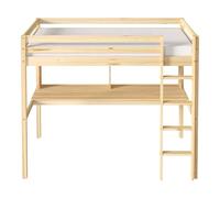 Sunny Sil Letto a Soppalco con Scrivania, Beige | Per Bambini Senza Materasso - Con Scaletta 208 X 100,5 X 172 Cm/per Materasso di Dimensioni: 90 X 200 Cm