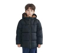 Sunny Sprout Cappotti Invernali per Bambini con Cappuccio - Giubbotti Piumini Pesanti Foderati in Pile con Maniche Antivento per Neonati e Bambini Nero 6 anni