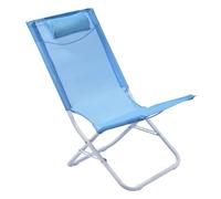 SUNNY STAR, Blu, Spiaggina Tolosa, Sdraio sedia pieghevole, giardino mare, 53x49x73