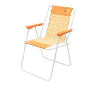 SUNNY STAR SEDIA BASSA ARIES IN ACCIAIO 53x43x36cm ARANCIONE