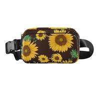 Sunny Sunflower Brown Marsupio da donna impermeabile marsupio carino marsupio da donna Sunny Sunflower Brown, 20,3 x 13,5 x 5,8 cm, divertente carino, Sunflower Brown, 20,3 x 13,5 x 5,8 cm, Sunflower
