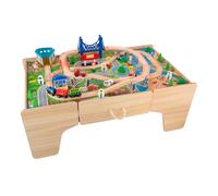 Sunny Tim Tavolo da gioco con trenino, in Legno | 80 accessori inclusi - Binari modulari - Con pratico cassetto portaoggetti - A partire dai 3 anni - 106,5 x 62,5 x 39,5 cm