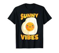 Sunny Vibes Cute Egg Face Summer Maglietta