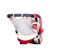 sunnybaby 18275 - Rete per la spesa, universale, per passeggini e carrozzine, con pratica protezione privacy/fodera interna, chiusura universale con ancoraggio, colore: grigio, qualità: Made in