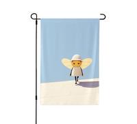 SunnyBeeStroll Bandiera da giardino primaverile, vivace decorazione per esterni, per portico, cortile e patio, perfetta per primavera, estate e tutto l'anno 31,8 x 45,7 cm
