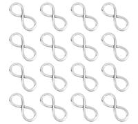 SUNNYCLUE 1 Bo?te 60 ciondoli Infinity Bulk Argento Placcato Forever Infinity Simbolo Lega Link Connettori Cavi Stile Tibetano Ciondoli per la fabbricazione di gioielli Charms San Valentino, Metallo,