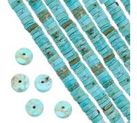 SUNNYCLUE 1 scatola 122 pezzi Gemst1 perline Heishi Perline di Howlite Naturale Perline Tonde Piatte Disco di Perline Da 8 mm St1 perline Distanziatrici Sciolte per Creazione di Gioielli Kit di Perlin