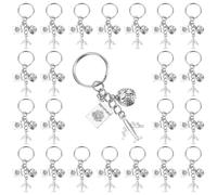 SUNNYCLUE 1 scatola 20 pezzi Portachiavi A Tema Viaggio Portachiavi Aeroplano All'Ingrosso Viaggio Sulla Terra Avventura Aerei Mappe Passaporto Parola Pilota Aviatore Portachiavi Catene per Decorazion