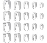 SUNNYCLUE 1 scatola 200pcs Pizzico Clip Chiusura Del Pendente Cauzione Connettore Ciondolo In Acciaio Inox Balle Pizzico Clip Cauzione Catenaccio Pendente Del Branello Chiusura Connettori Risultati di