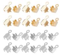 SUNNYCLUE 1 scatola 300 pezzi 4 mm Catena A Tazza Cristallo Strass Catena Connettore Estremità Oro Argento Catene In Ottone Collegamento Ciondolo Fascino Punte A Crimpare Risultati per Creazione di Gi