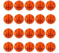 SUNNYCLUE 1 scatola 32 pezzi Perline In Silicone per Palline Piccole Perline Da Basket Sport Palla Rotonda Perline In Silicone per Pallacanestro per Creazione di Gioielli Accessori Fai Da Te Accessori