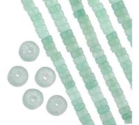 SUNNYCLUE 1 scatola 320 pezzi Perline di Pietre Preziose Piatte Perline di Pietra A Disco 4 mm Perline di Pietre Preziose Stringa di Perline di Pietra Guarigione Energetica Avventurina Verde Pietre Pr