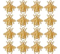 SUNNYCLUE 1 scatola 50 pezzi Piccoli Ciondoli Ape Ciondoli Ape Sfusa Carino Mini Insetto Oro Laborioso Api Mellifere Lega Fascino A Molla per Creazione di Gioielli Forniture di Ciondoli Collana Fai Da