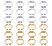 SUNNYCLUE 1 scatola 60 pezzi Cornice per Perline Cave Vera Cornice per Perline Placcata Oro 24k 925 cornici per Perline Esagonali Placcate In Argento Sterling Placcate Risultati per La Creazione di Gi