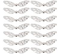 SUNNYCLUE 1 SCATOLA 60 PZ Lega Perline D'Angelo Ali Perline Metallo Argento Piccola Farfalla Volante Libellula Fata Ala Perline Sciolte Distanziatore Ciondoli Sfusi per Creazione di Gioielli Kit di Pe