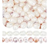 SUNNYCLUE 1 scatola 90~94 pezzi Perle Barocche Perle di D'Acqua Dolce Bead Coltivate Naturali Forma Irregolare Rotonda Beads di Autentiche per Creazione di Gioielli Forniture Collane