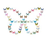 SUNNYCLUE 1 Scatola 96 Pezzi 16 Colori Farfalla Resina Charms Colorati 3D Mini Farfalle Cabochon Flatback Slime Charms per Le Donne Spilla Unghie Creazione di Gioielli Artigianato Accessori