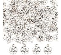 SUNNYCLUE 1 scatola da 100-150 ciondoli a forma di stella a forma di mini stella, pentagramma, strega, magia, per la creazione di gioielli e ciondoli
