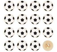 SUNNYCLUE 1 scatola Da 16 pezzi Spilla Smaltata A Forma di Calcio Spilla Sportiva In Lega D'Oro Palloni Sportivi Spille con Distintivo Da Bavero A Tema Big Five Football Leagues In Europa per Zaini Bo