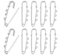 SUNNYCLUE 1 Scatola da 20 Pezzi da 2 Pollici Spille da Balia in Metlega Spille da Balia in Argento 3 Anelli Fermaglio in Acciaio Fermaglio di Sicurezza per Kilt Accessori per La Creazione di Gioielli