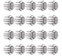 SUNNYCLUE 1 scatola Da 32 pezzi di Perline Da Pallavolo In Silicone Perline Da Palla Sportiva 15mm Ciondoli Sportivi In Gomma Rotondi Distanziatori Focali Sciolti per PortaCHISavi Creazione di Gioiell