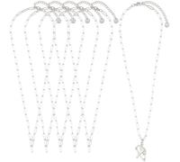 SUNNYCLUE 1 scatola Da 6 pezzi Da 16 pollici/40cm e 3.5mm In Argento Collana con Graffetta Confezione Da {3} pezzi Prolunga In Acciaio Inossidabile CHISusura A Moschettone Catene A Maglie per La Creaz