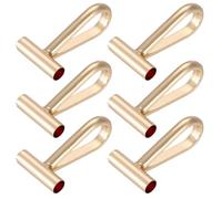 SUNNYCLUE 1 scatola Da 8 pezzi Da 12mm In Vero Oro 14k Placcato Convertitore per Spilla Collana Spilla In Lega di Metlega Perno Adattatore per Connettori per La Creazione di Gioielli Collana PortaCHIs