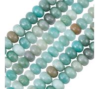SUNNYCLUE 1 scatola Da Circa 75 pezzi Da 8mm di Perline di Pietra Naturale Heishi Perline di Pietra A Disco Perline di Pietra Sfuse di Amazzonite Colorate Abaco Piatto Distanziatori Sciolti per La Cre