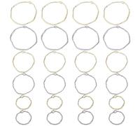 SUNNYCLUE 1Scatola 36Pezzi 3 Dimensioni Ciondoli Cornice Cava Ciondoli Lunetta Aperta Ciondolo Cornice Oro Ciondolo Cornice Fiore Pressato Ciondolo Geometrico Sfuso per Creazione di Gioielli Ciondolo