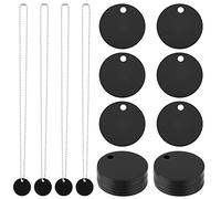 SUNNYCLUE 1SCATOLA 40 Pezzi Etichette Vuote In Alluminio Rotonde Stamping Blanks Set Fai Da Te 20 Confezioni Targhetta per Cani In Metallo Nome Dell'Animale Domestico Incisione Laser Parola Tag Charms